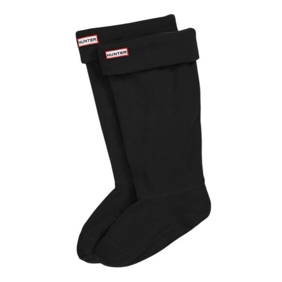 🟢Brand New Hunter Recycled Fleece Tall Boot Sock Black XL - Picture 1 of 4